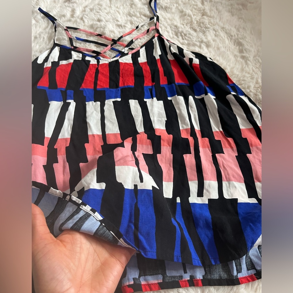 *DONATED* Brand NWT 😍🇺🇸 Jack by BB Dakota multi color spaghetti strap tank - Picture 10 of 14